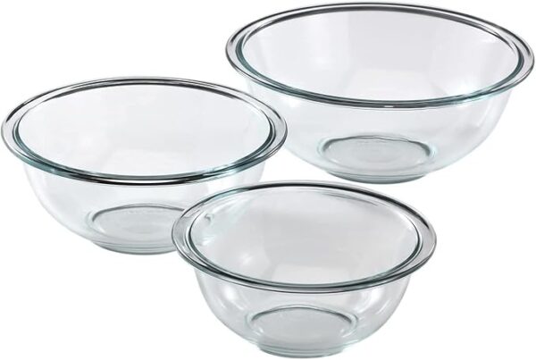 Pyrex Essentials (3-Piece) Glass Mixing Bowls Set - Image 5
