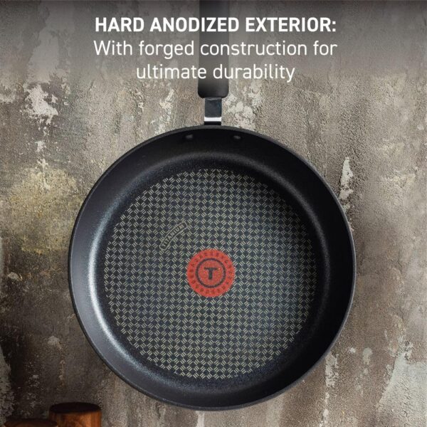 T-fal Ultimate Hard Anodized Nonstick Fry Pan Set 2 Piece - Image 2