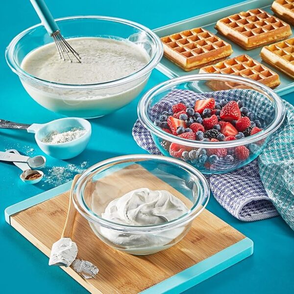 Pyrex Essentials (3-Piece) Glass Mixing Bowls Set - Image 3